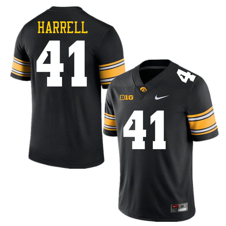 Jaden Harrell Iowa Jersey,University Of Iowa Hawkeyes Fotoball Uniforms,Jersey,Gears-Black